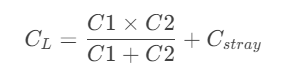 load capacitance calculation formula